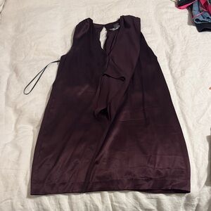 Vince Burgundy Mini Dress